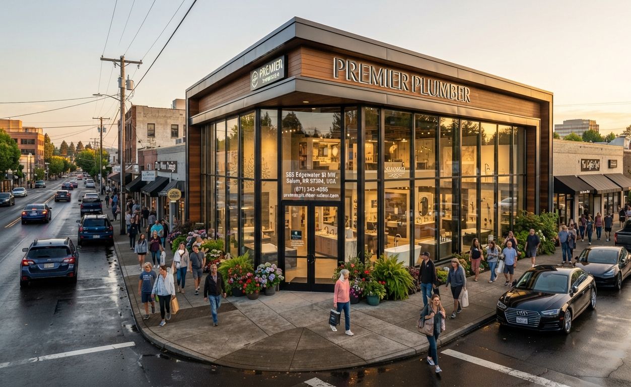 Premier Plumber storefront in Salem, Oregon
