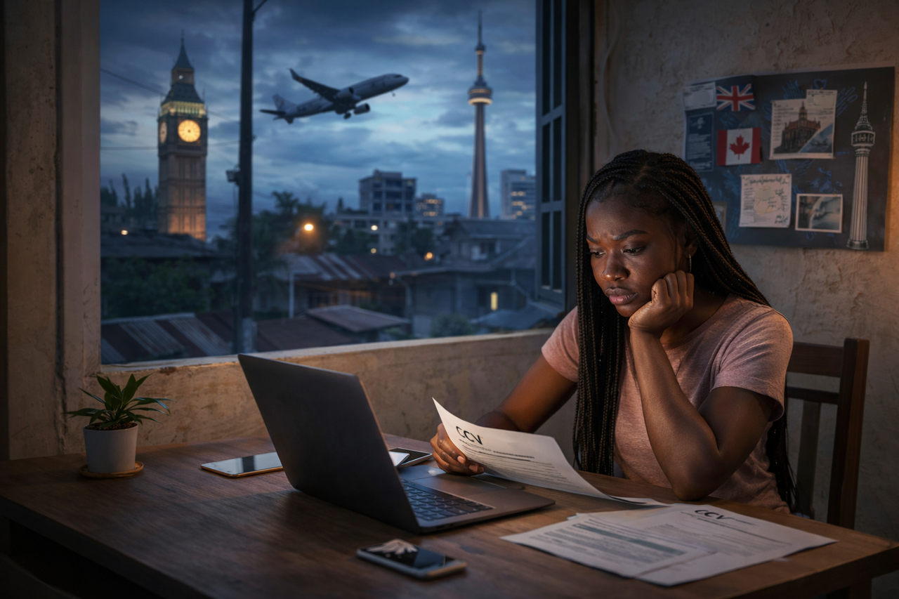 Nigerian professional preparing CV for Canada and UK opportunities
