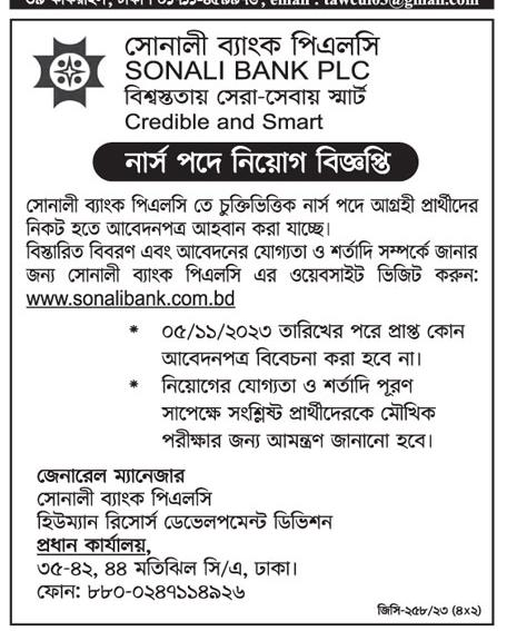 Sonali Bank Job Circular