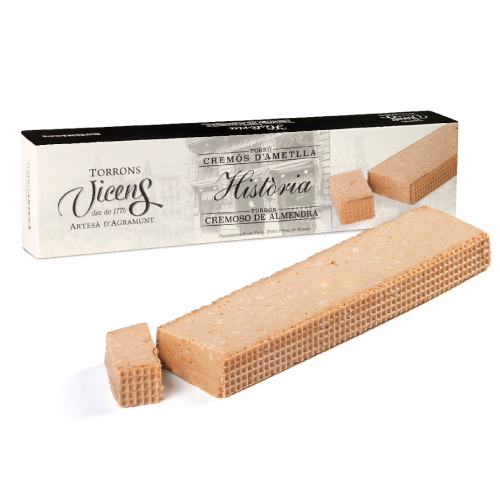 Turrón Historia Cremoso de Almendra Vicens Estuche 300 Gr.