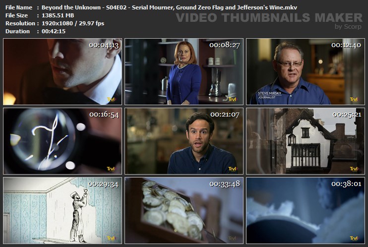 Beyond the Unknown - S04E02 - Serial Mourner, Ground Zero Flag and Jefferson's Wine.mkv