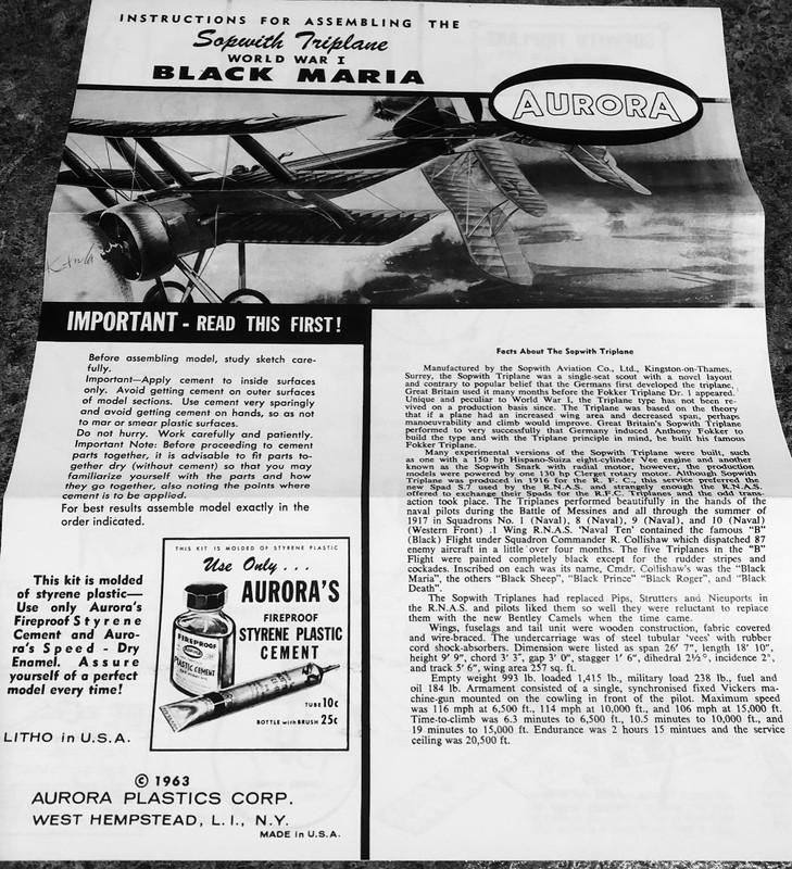 Sopwith Triplane Instructions P1