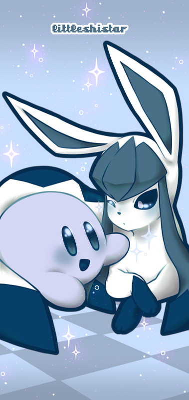 glaceon-y-kirby-uwu-by-littleshistar-ddm