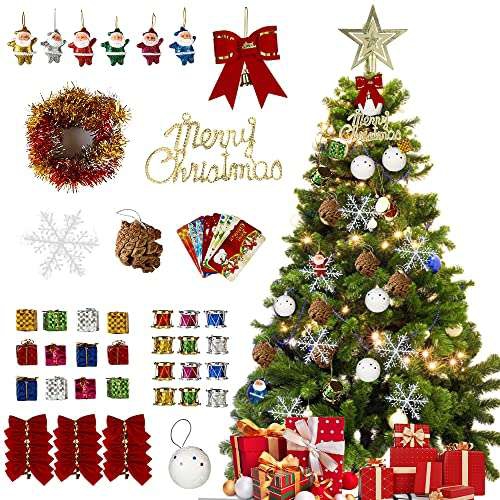 Amazon - 101 Pack Adornos de Navidad