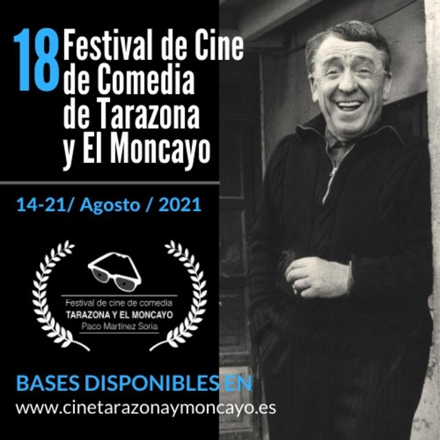 EL FESTIVAL DE CINE DE COMEDIA DE TARAZONA Y EL MONCAYO 2021 ABRE PLAZO DE INSCRIPCIÓN DE CORTOMETRAJES Y LARGOMETRAJES