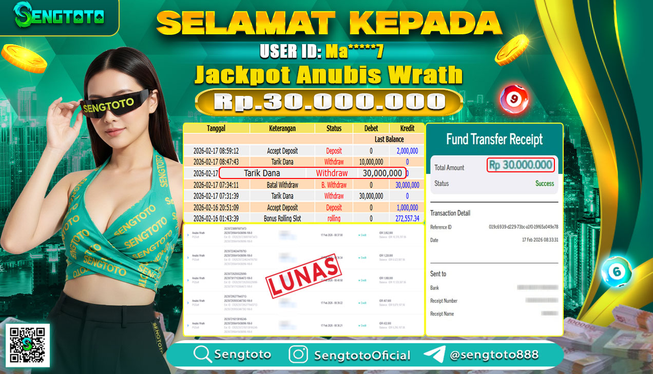 BUKTI PEMBAYARAN SLOT ANUBIS WRATH