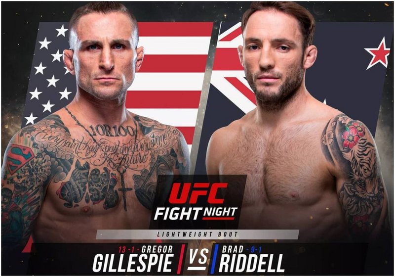 Грегър Гилеспи срещу Брад Ридъл на UFC Fight Night 188