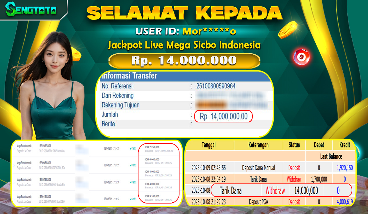 BUKTI PEMBAYARAN SLOT LIVE MEGA SICBO INDONESIA