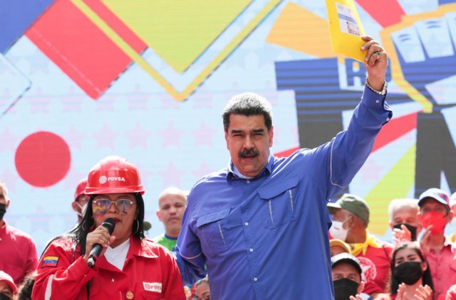 Presidente Maduro en la marcha del 1ero de Mayo, Día del Trabajador Maduro