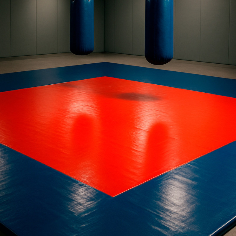 Área de combate delimitada en lona para tatami a medida