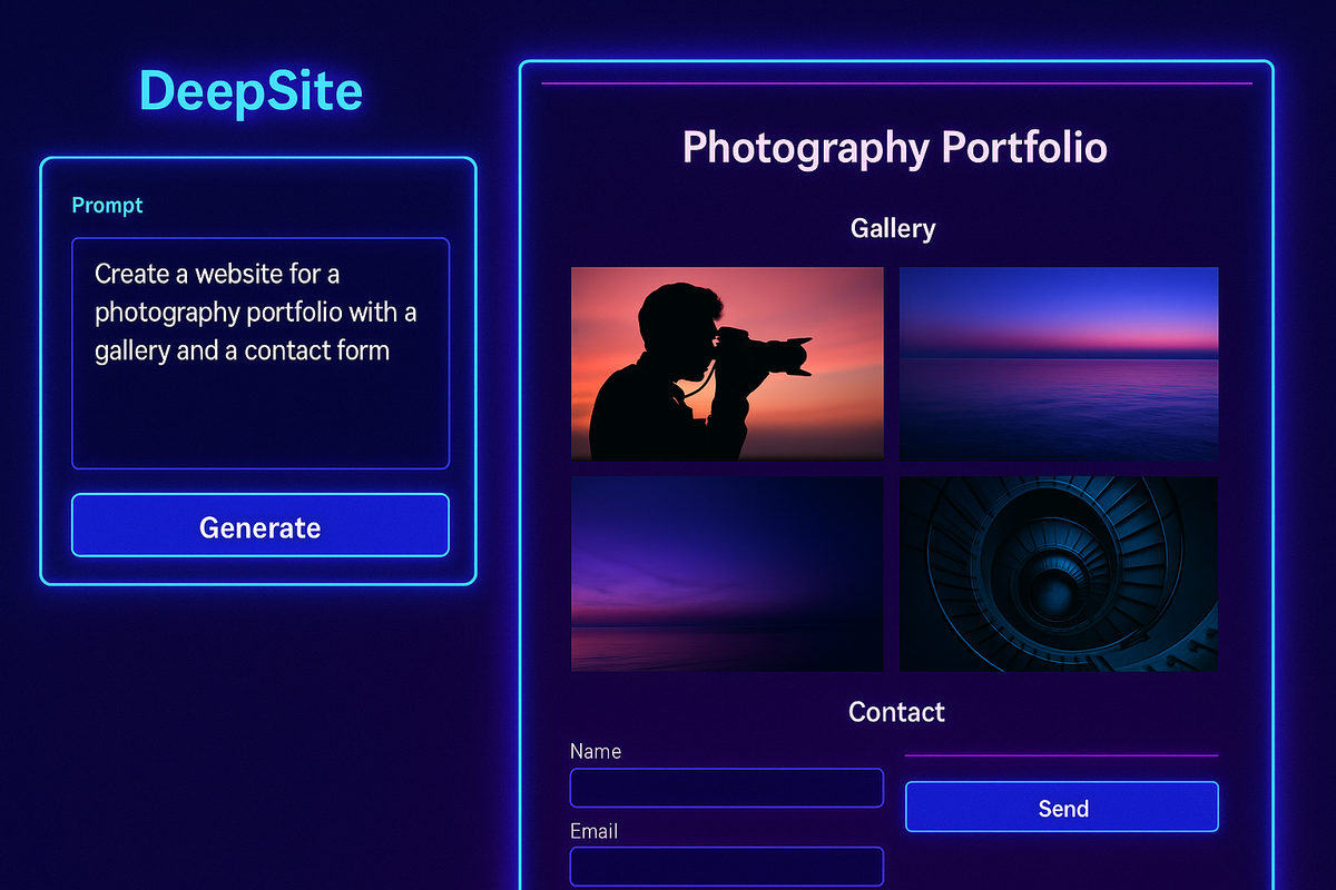 DeepSite: A IA que Cria Sites em Minutos e Faz Programação Parecer Magia