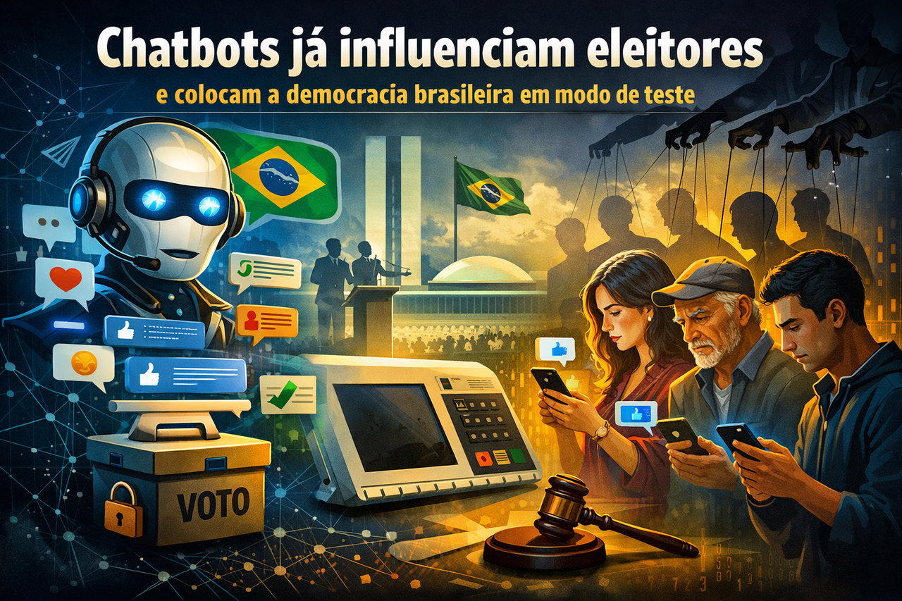 Chatbots já estão moldando intenções de voto — e a regulação brasileira ainda patina
