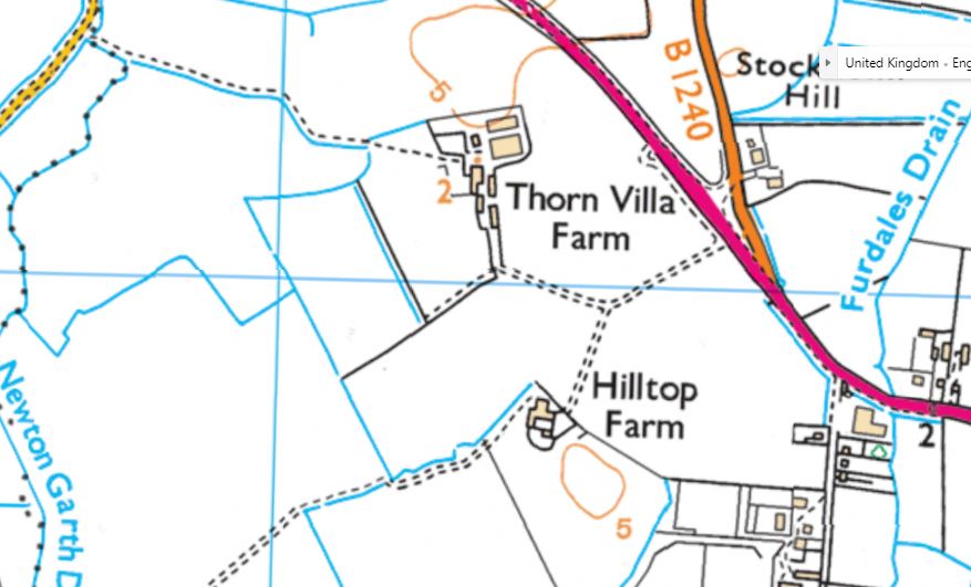 Black Dotted Line On Os Map Public Road On Ordnance Survey Map