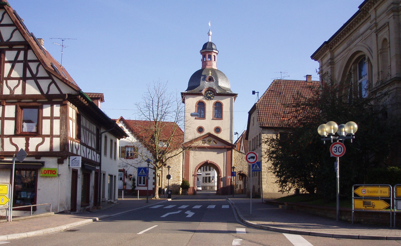 Ortskern von Heidelsheim bei Bruchsal