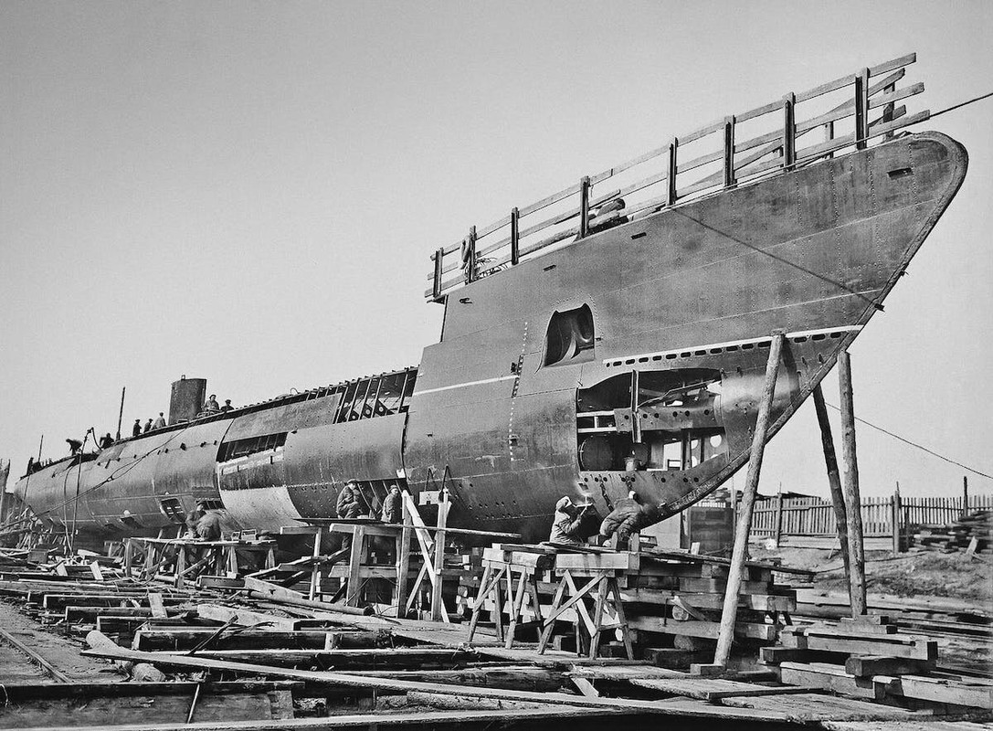 С- завод Красное Сормово, Строительство подлодки С в судовой яме. 1939гг..