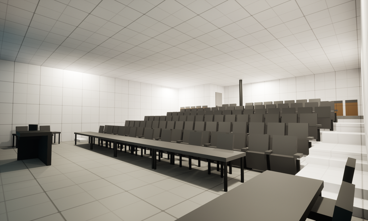 Block mesh view 2 — front entrance