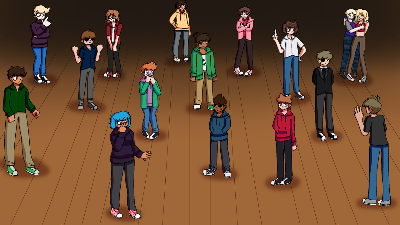 Everyone looking among themselves