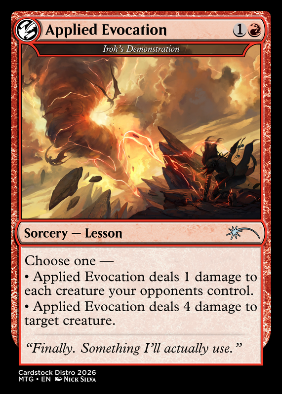 Iroh s Demonstration (Applied Evocation)