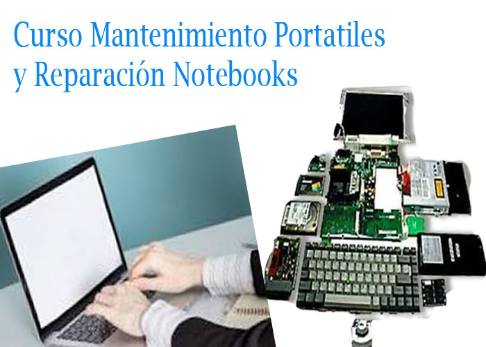 Curso de Portátiles mantenimiento y reparación notebooks manuales PC