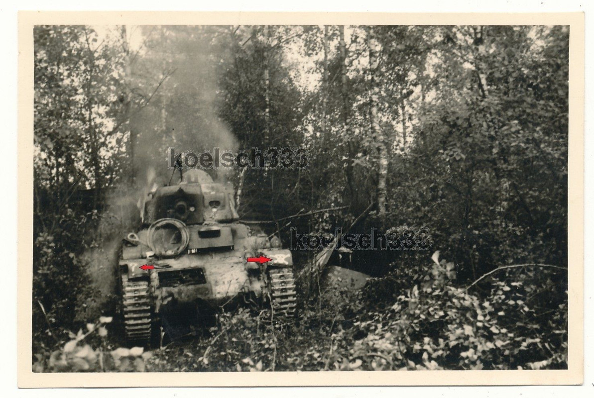 Foto abgeschossener französischer Char Panzer br