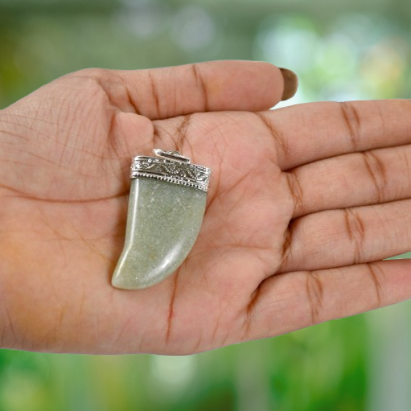 Green Aveturine Nail Pendant