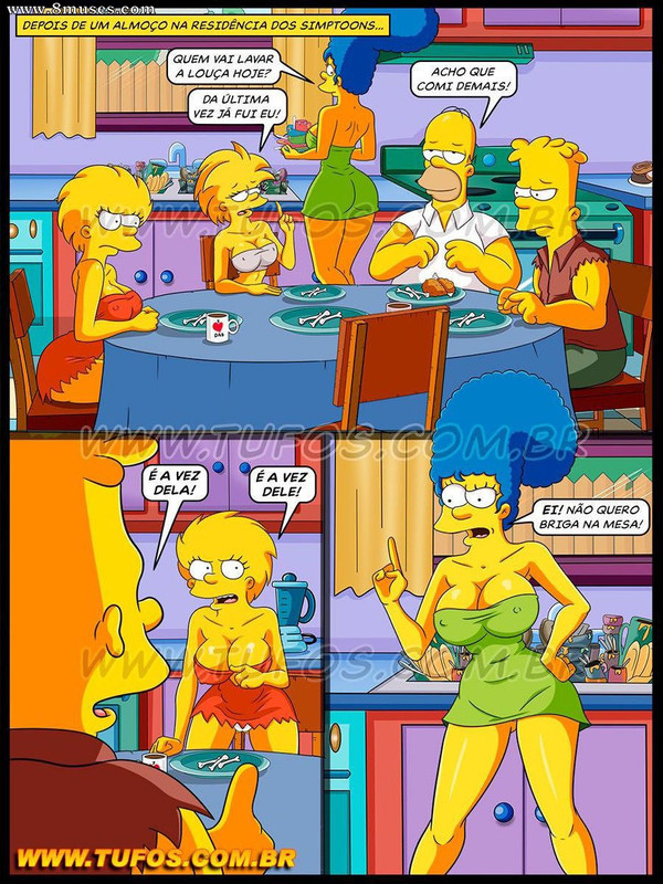 Os Simptoons 3 Jogando Damas