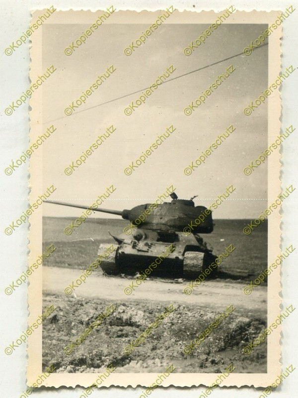 Foto, zerstörter Panzer, Endkampf April 1945 um 
