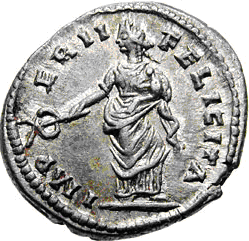 Glosario de monedas romanas. FELICITAS. 12