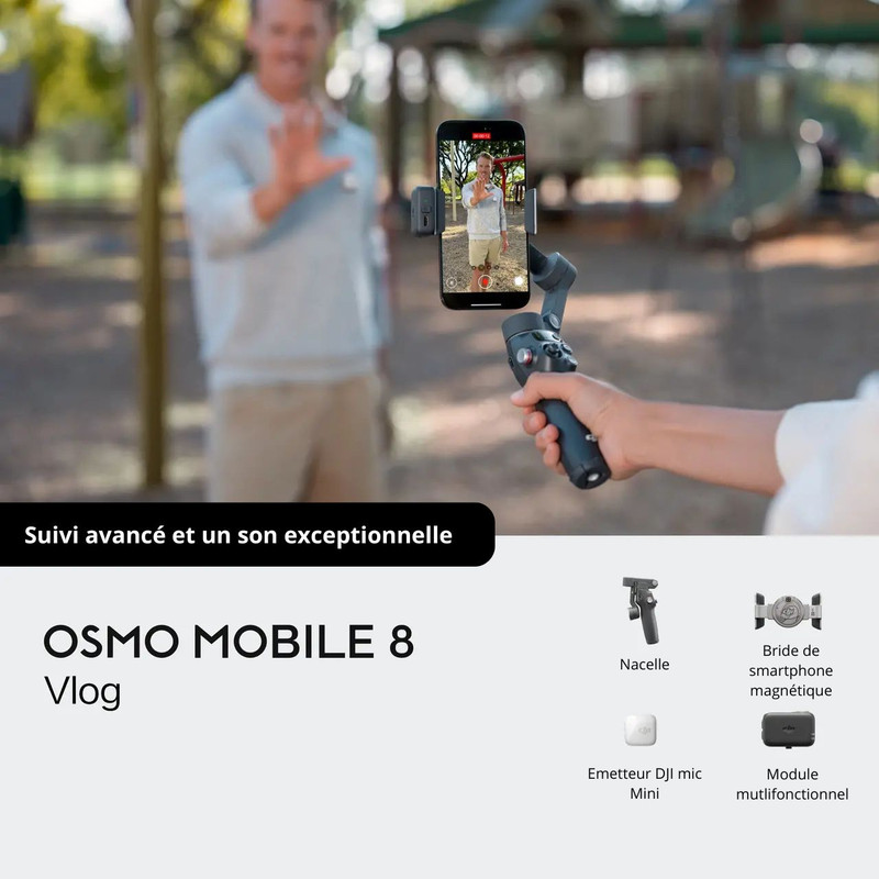 OSMO MOBILE 8 (dji mic mini blanc arctic)