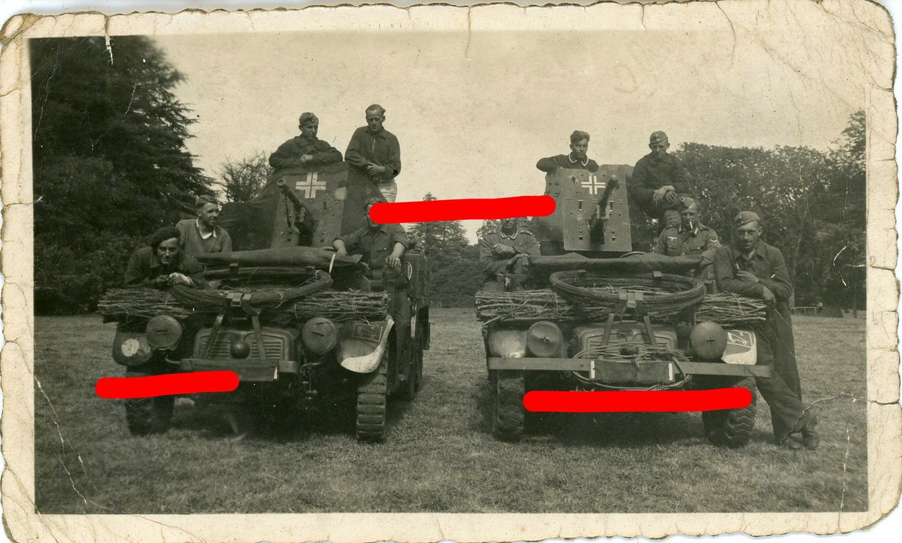 PAK Artillerie auf Halbkette Frankreich Polen Foto (2)