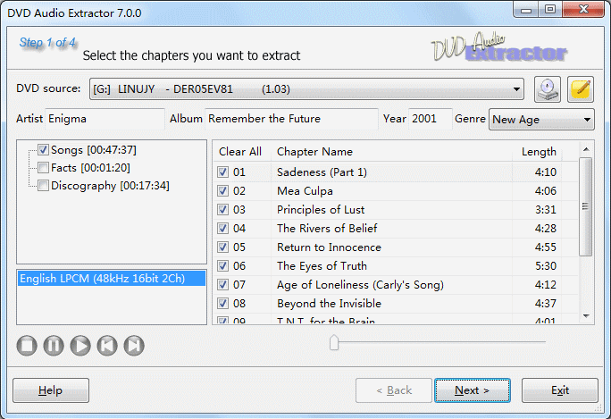 DVD Audio Extractor v8.4.1 64 Bit  DVD