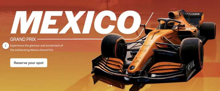 Headout: Boletos para la F1 con 50% de descuento