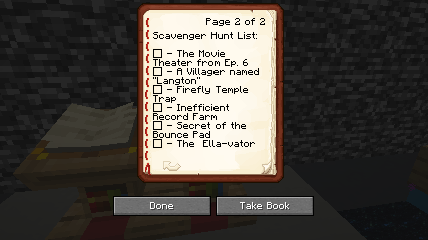 Scavenger Hunt Items