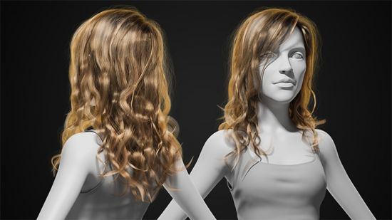 Styling and Shading Realistic Hair