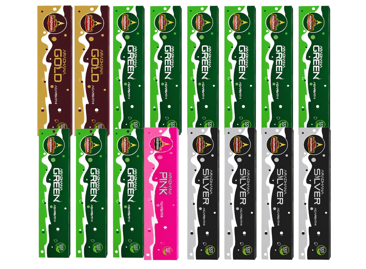 Pack of 16Gold Gold Green Green Green Green Green Green Green Green Green Pink Silver Silver Silver