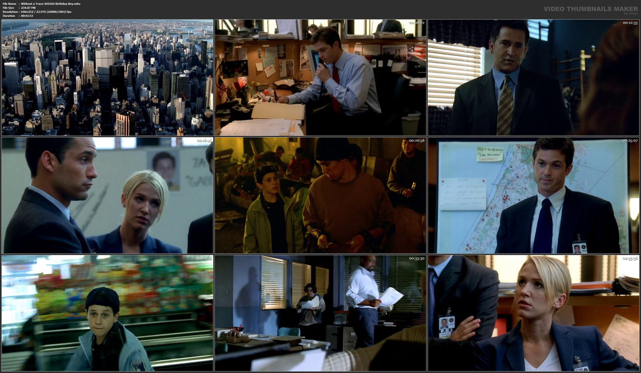 Without a Trace S01E02 Birthday Boy.mkv