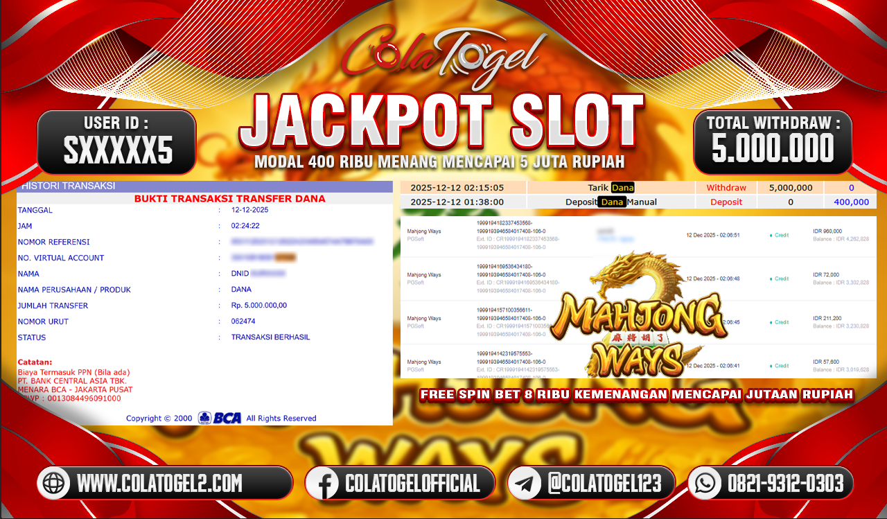 JACKPOT SLOT GACOR!!