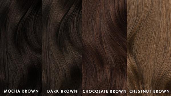 Hair colour dark chocolate brown