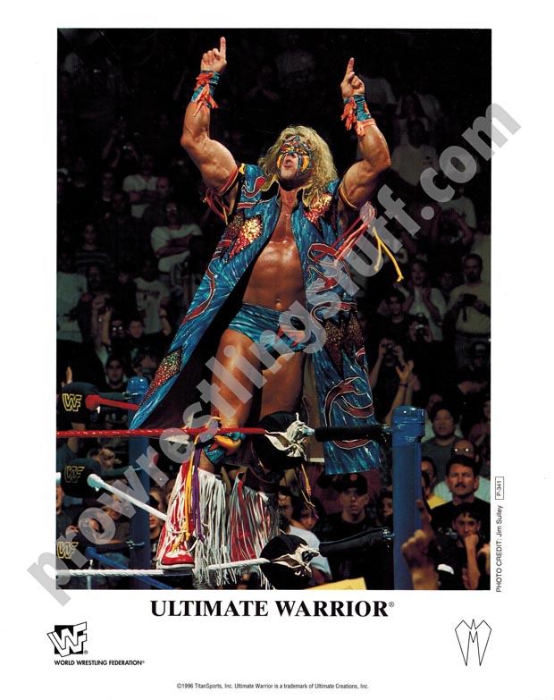 Ultimate Warrior P-341 WWF 8x10 promo photo