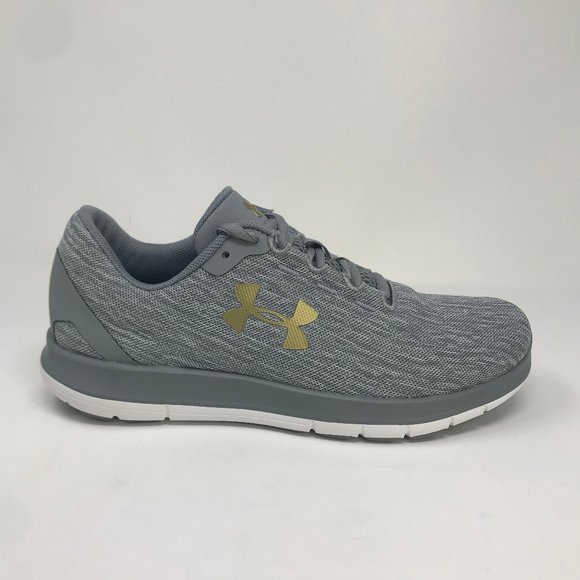 grey and white under armour shoes