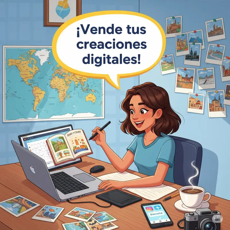 Ganar dinero con productos digitales y relatos locales