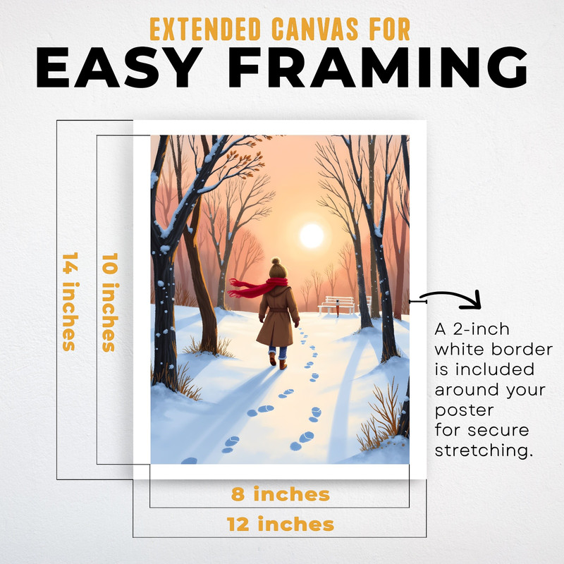 (IP020480C) Snowy Footprints V12