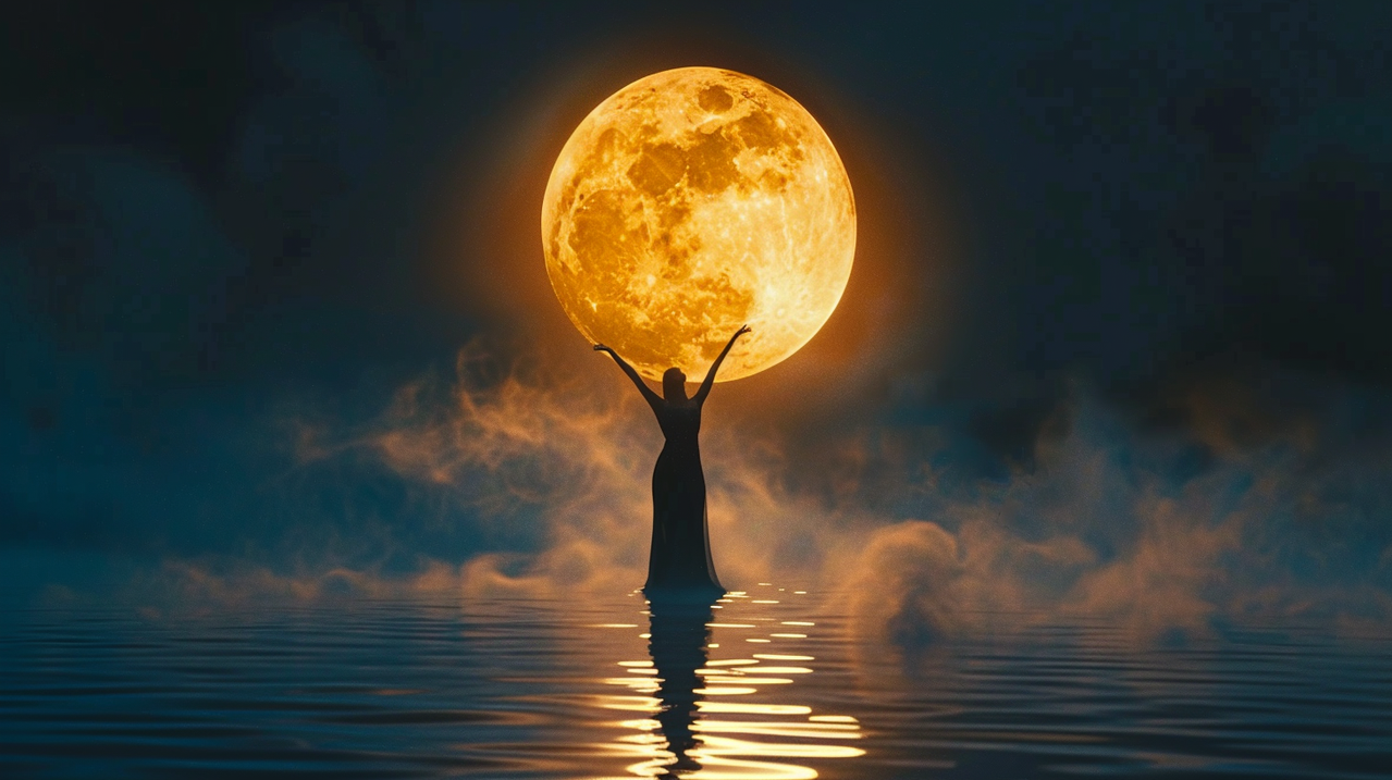 alexandraasta1 A woman standing on a midnight blue mirror lik 8f19fb96 462a 4f62 953d 1b264835ad0c 3