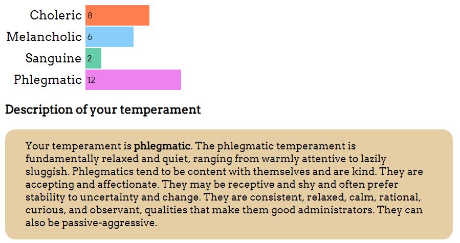 What is phlegmatic personality