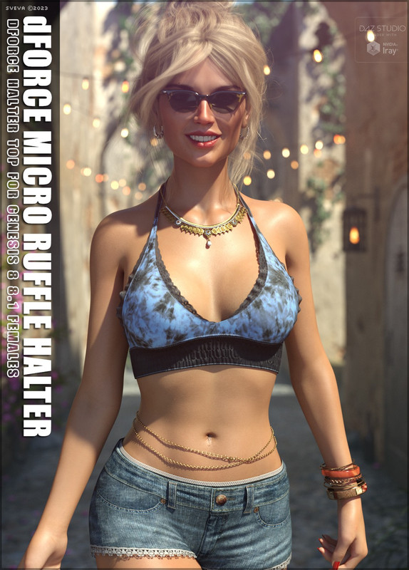 dForce Micro Ruffle Halter G8G8.1F