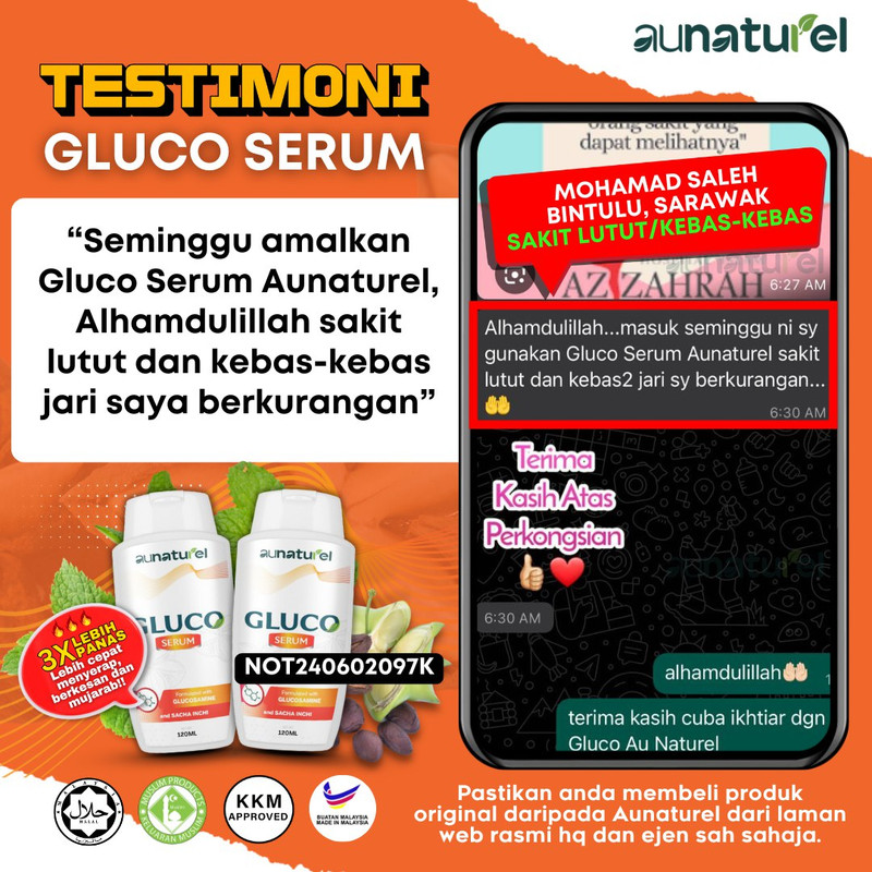 Testimoni Mohamad Saleh, Bintulu Sarawak, kebas jari