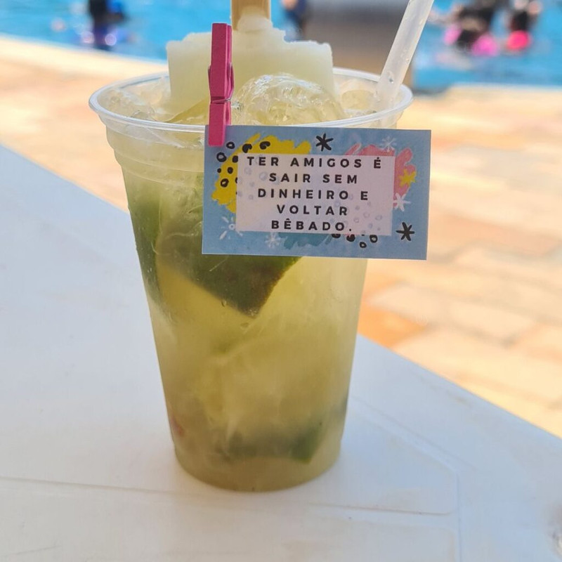 Tag para drink exemplo