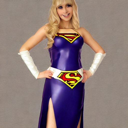 Supergirl in formal costume