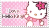 i love hello kitty stamp