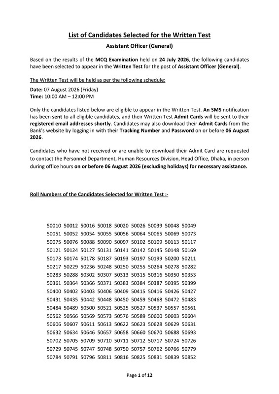 Uttara-Bank-AO-(General)-MCQ-Exam-Result-2026-PDF-01